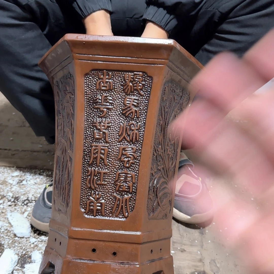 紫砂花盆口径24 20高度30