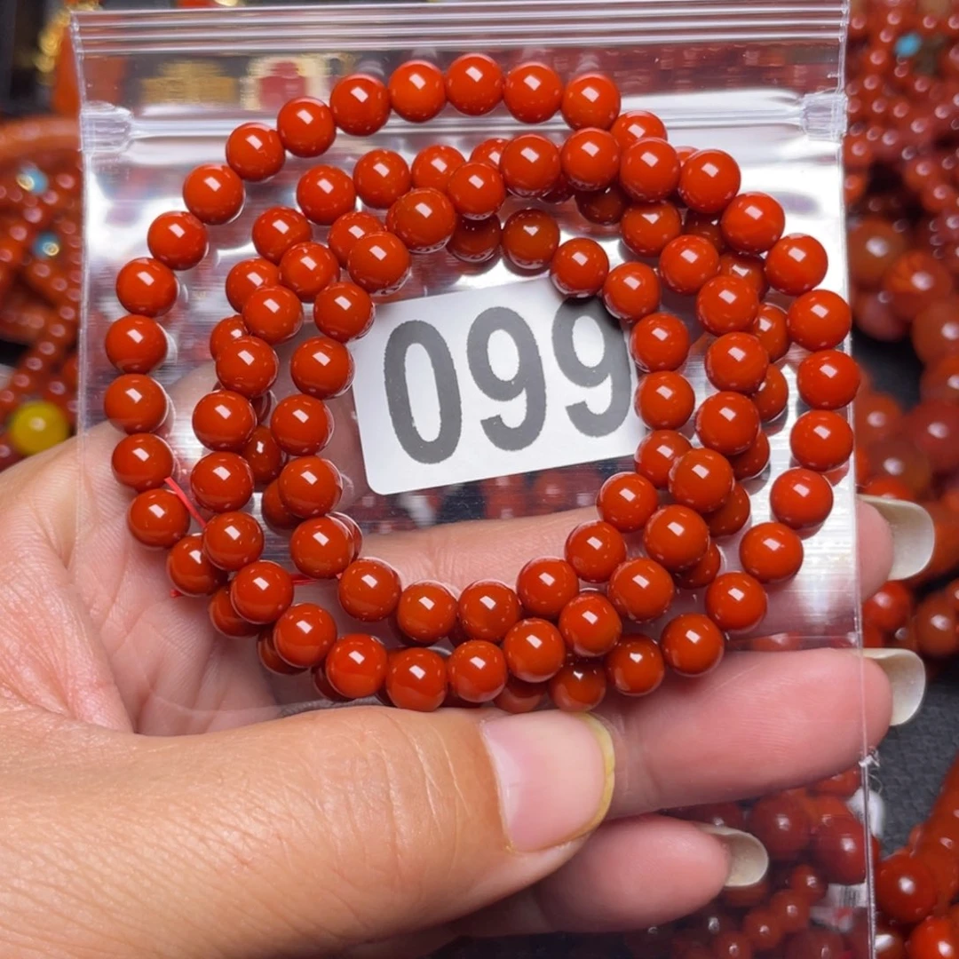 未镶嵌手链南红玛瑙荷**满