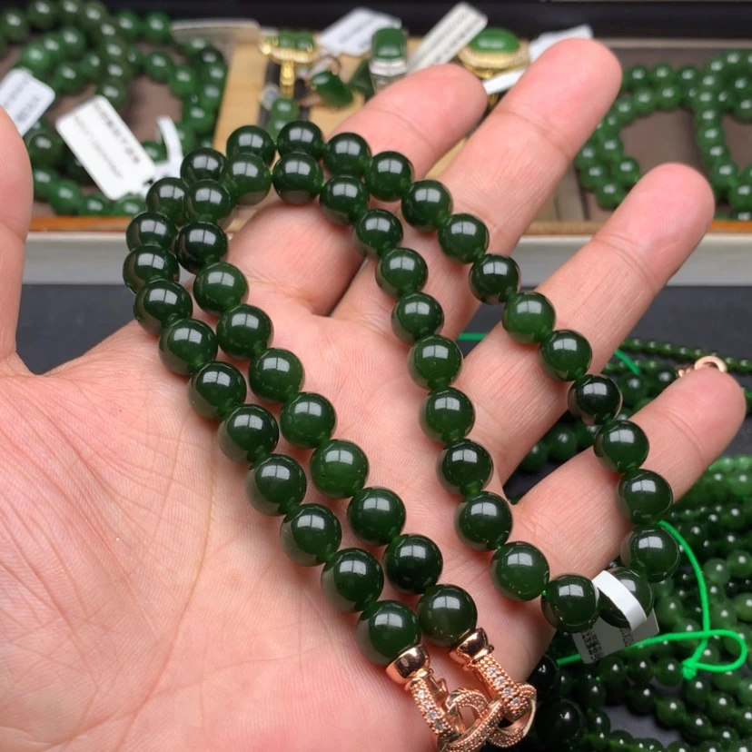 【闪购商品】颈饰未镶嵌和田玉（碧玉）大*10