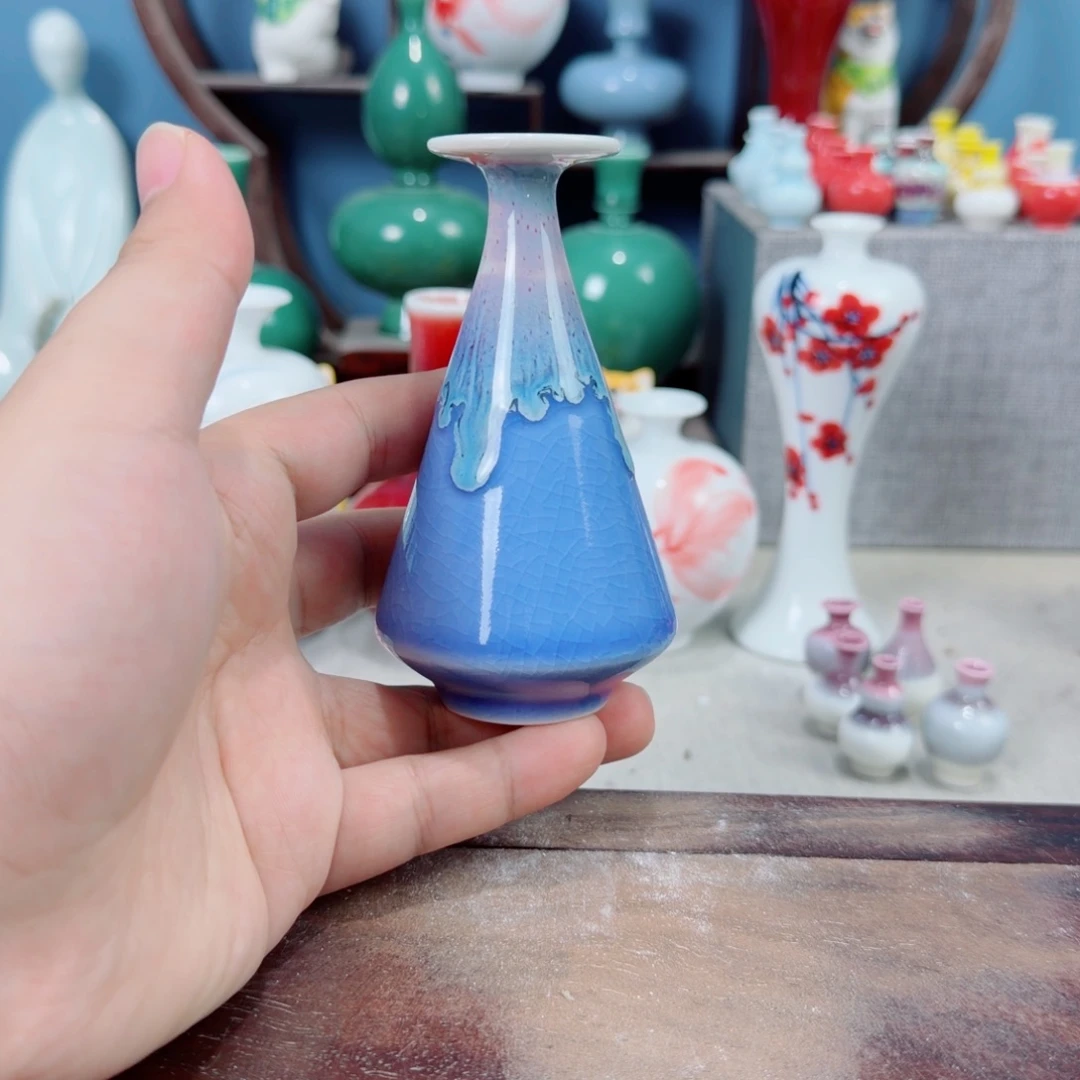 陶瓷手工小花器摆件