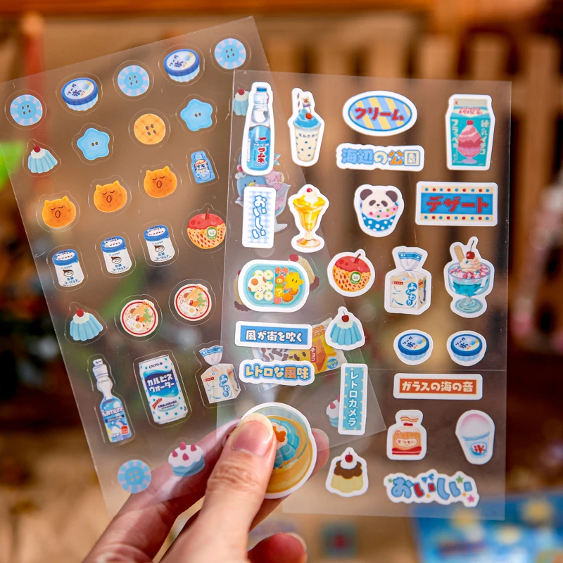 纸先生古早和菓屋日系昭和零食手帐贴纸三种材质复古手账装饰贴画
