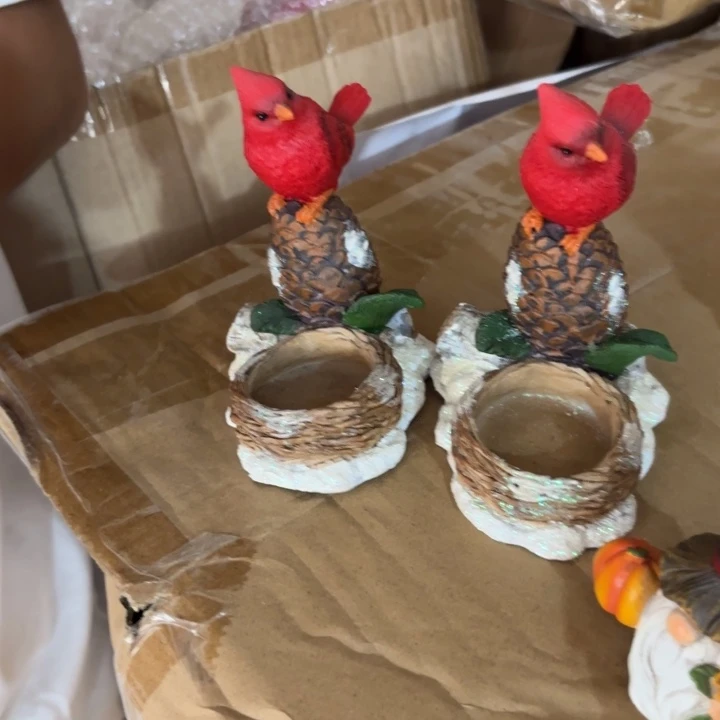 摆件样品样品样品样品亲小鸟烛台