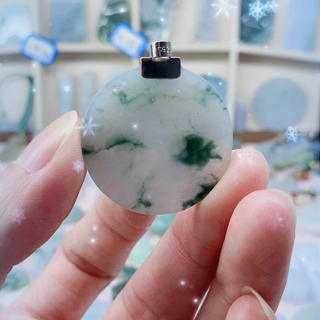 颈饰未镶嵌翡翠天然