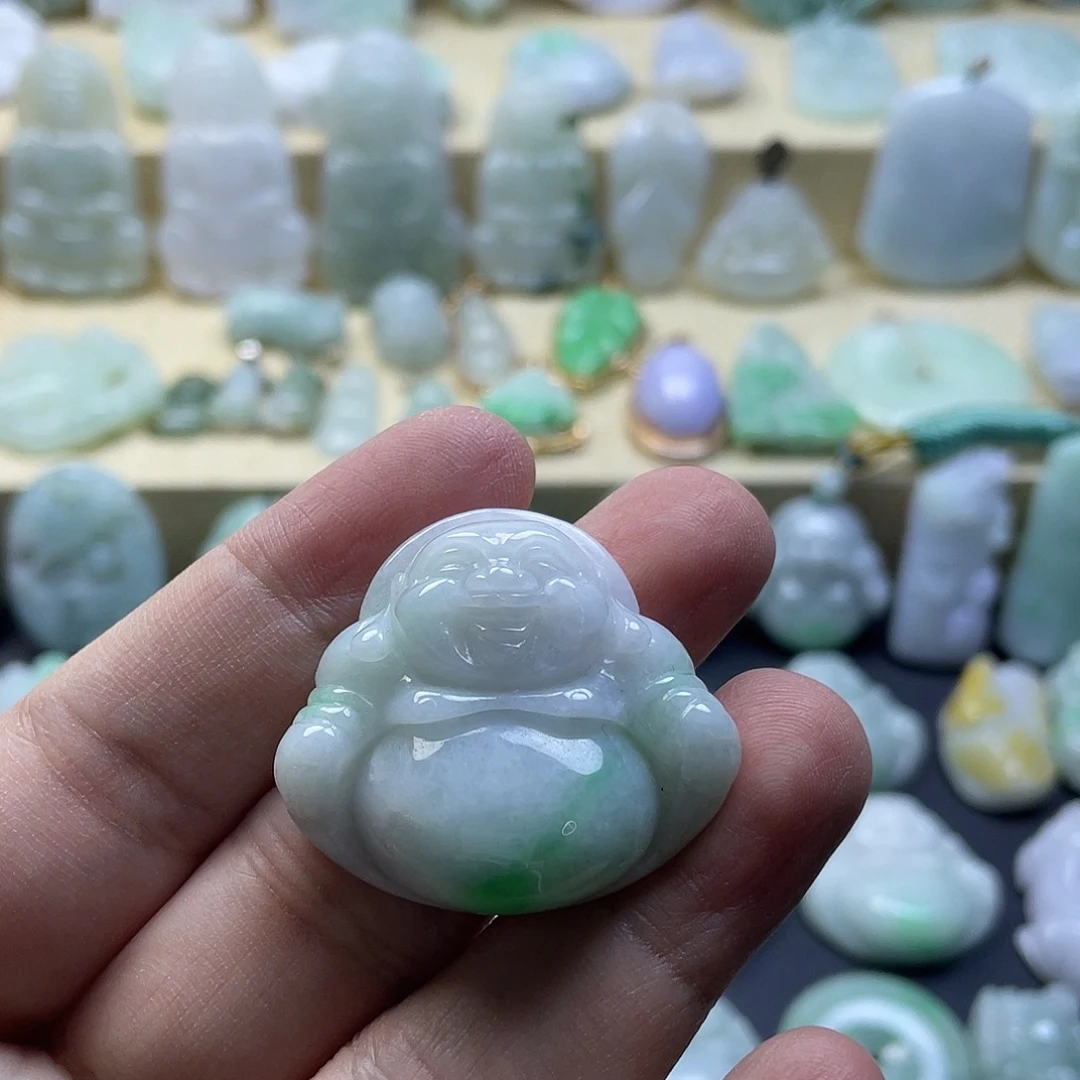 翡翠未镶嵌颈饰纯天然翡翠
