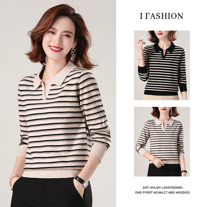 韩版时尚气质长袖针织衫毛衣女2025年秋季新款慵懒风减龄遮肉上衣