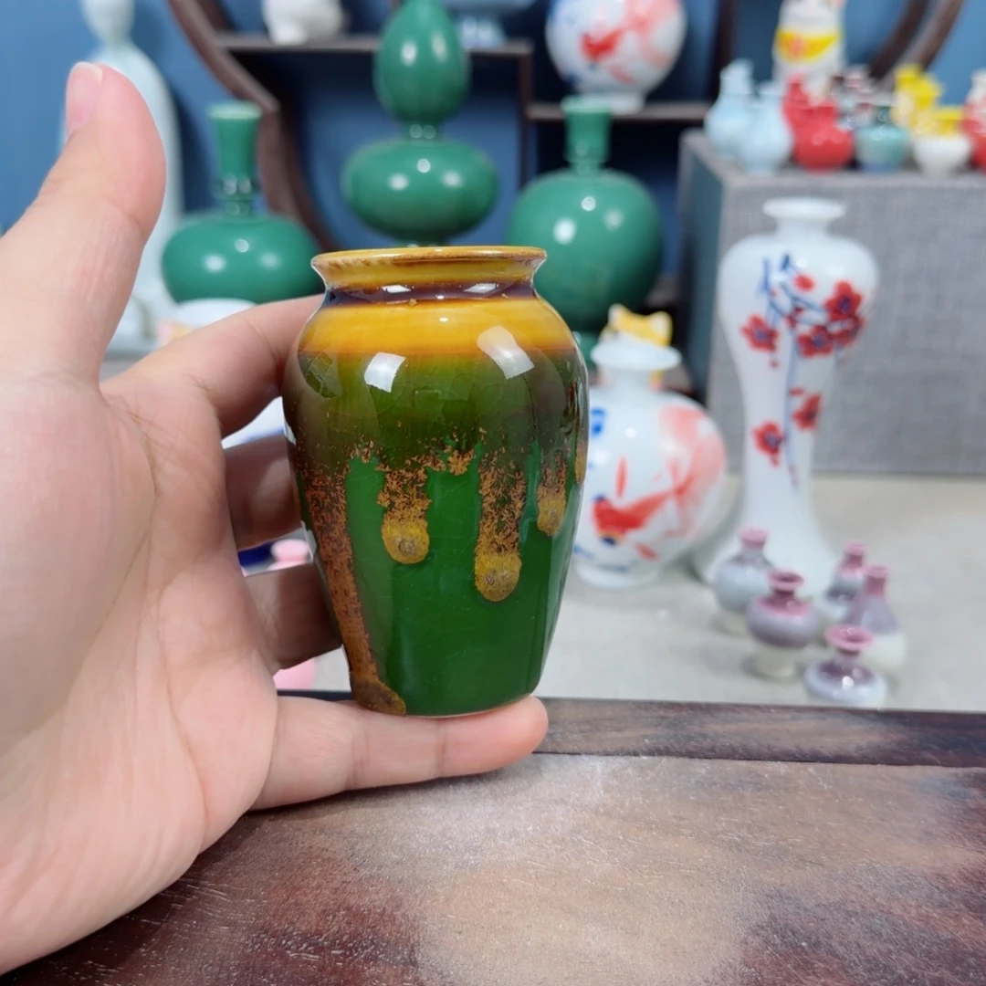 陶瓷手工小花器摆件
