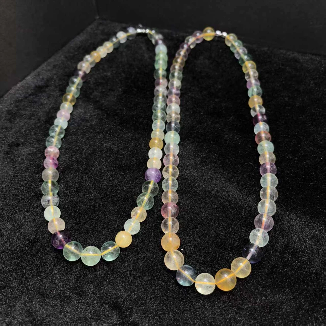 江德洋珠宝C3889梦幻七彩萤石项链-多样性发货只发一件