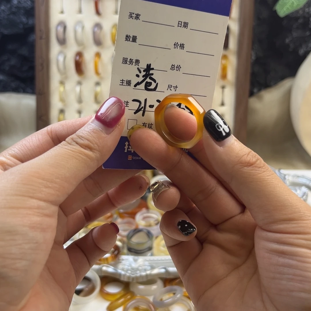 玛瑙/玉髓未镶嵌戒指48