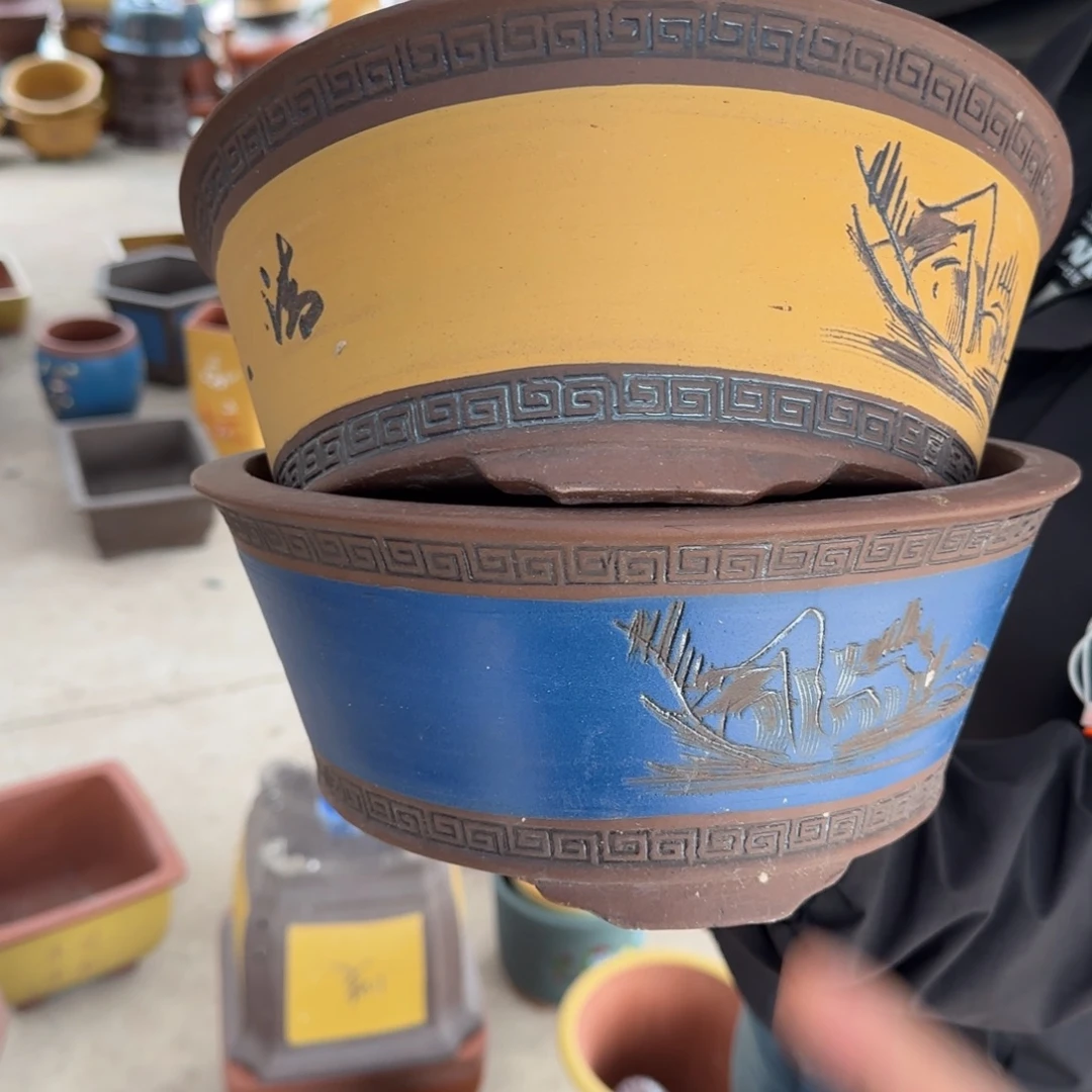 紫砂花盆瑕疵和瑕疵