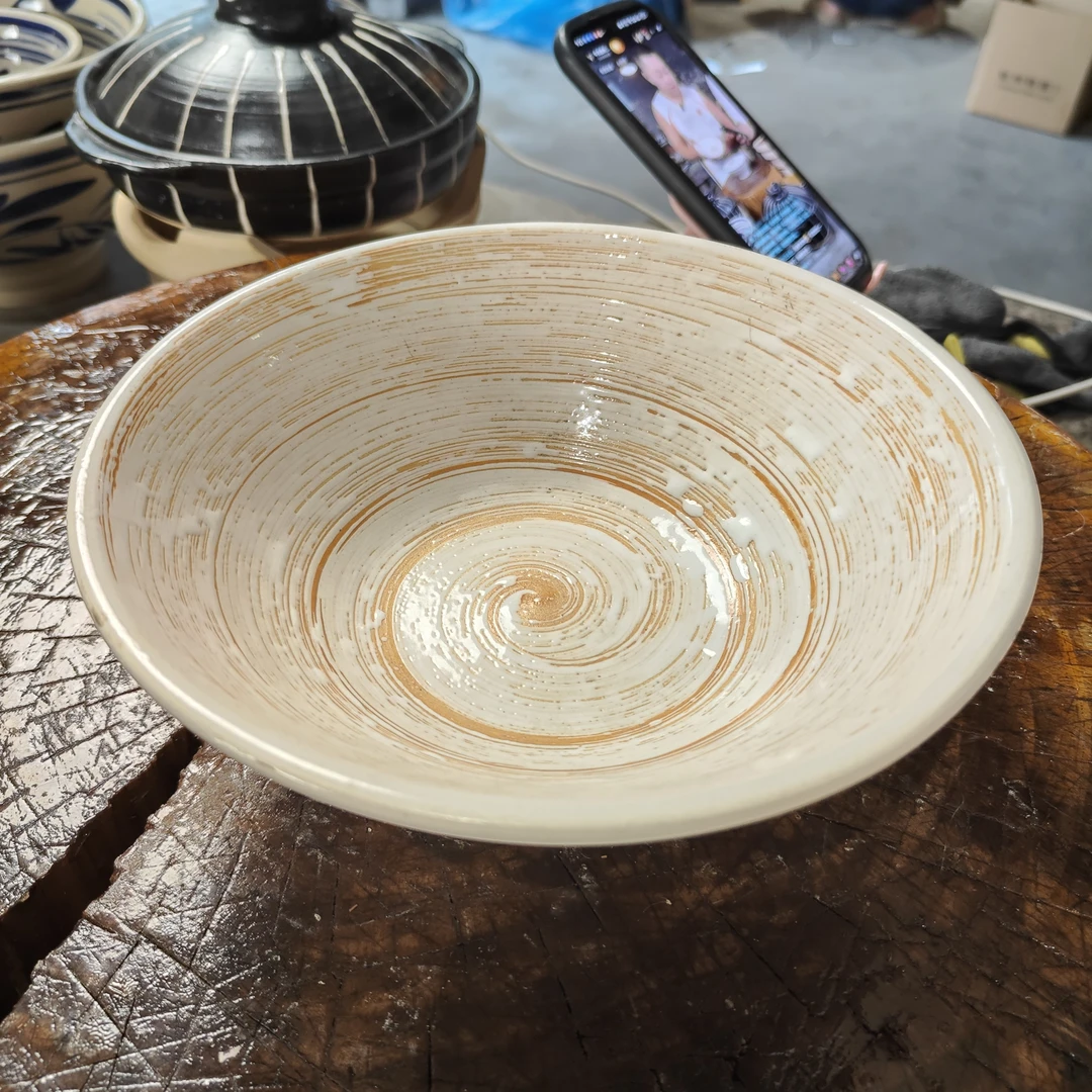 磁州窑家用商用高颜值餐具日式拉面碗