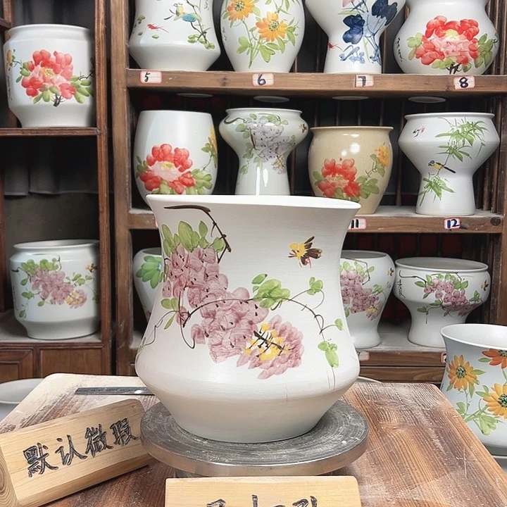 摆件小蛮腰紫藤新款陶瓷陶瓷