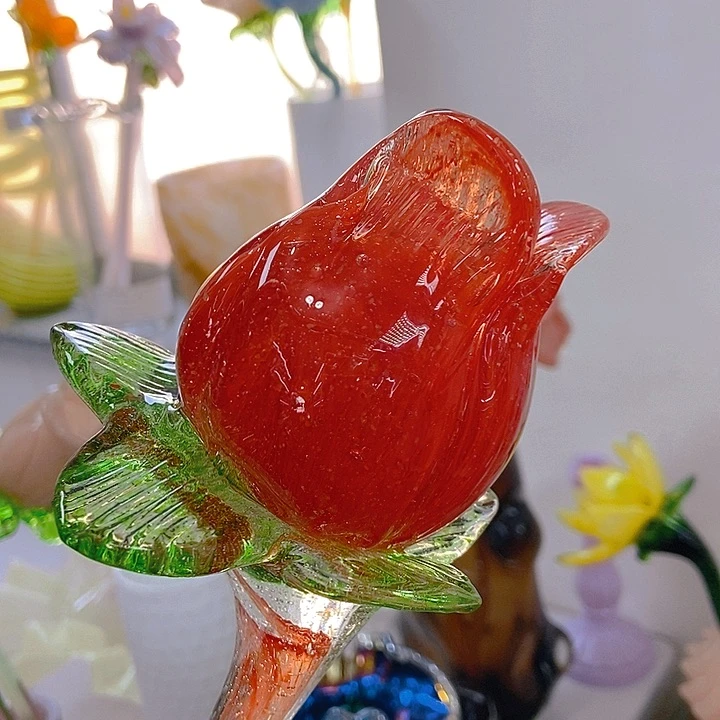 琉璃花瓶夜光琉璃花高45