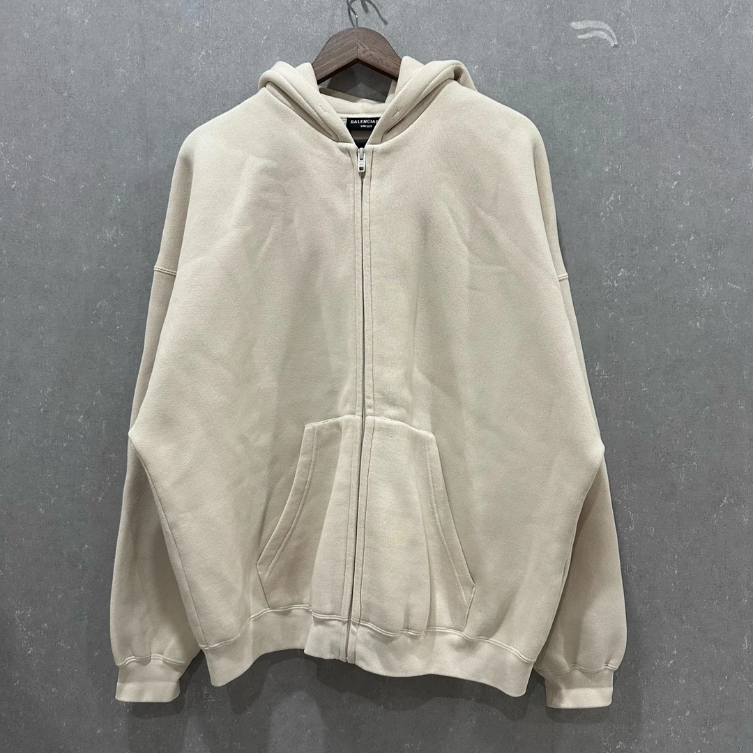 95新 Balenciaga/巴黎世家  刺绣logo连帽外套2码/004507