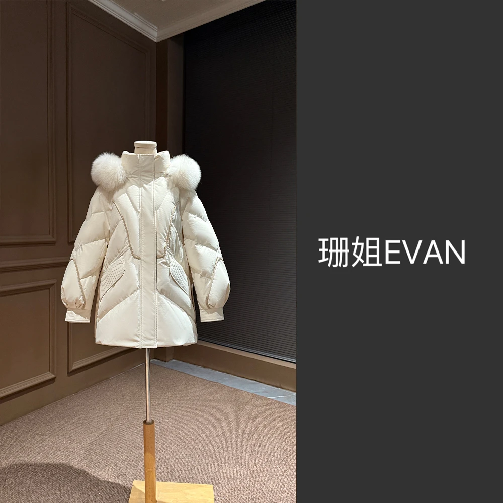 y985  时尚毛领羽绒服外套