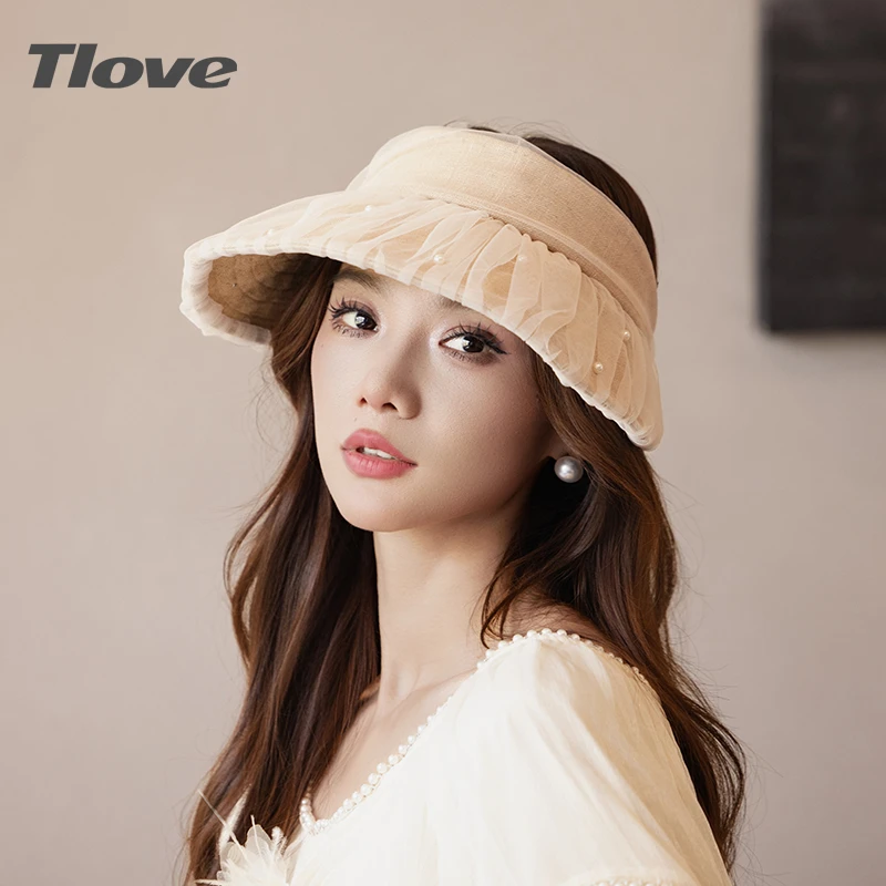 6971夏季春秋大檐空顶褶皱弯檐帽子空顶帽