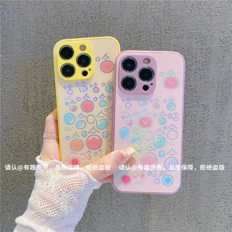 烫金玻璃壳适用苹果16/iphone/华为荣耀/OPPO/VIVO/小米手机壳潮