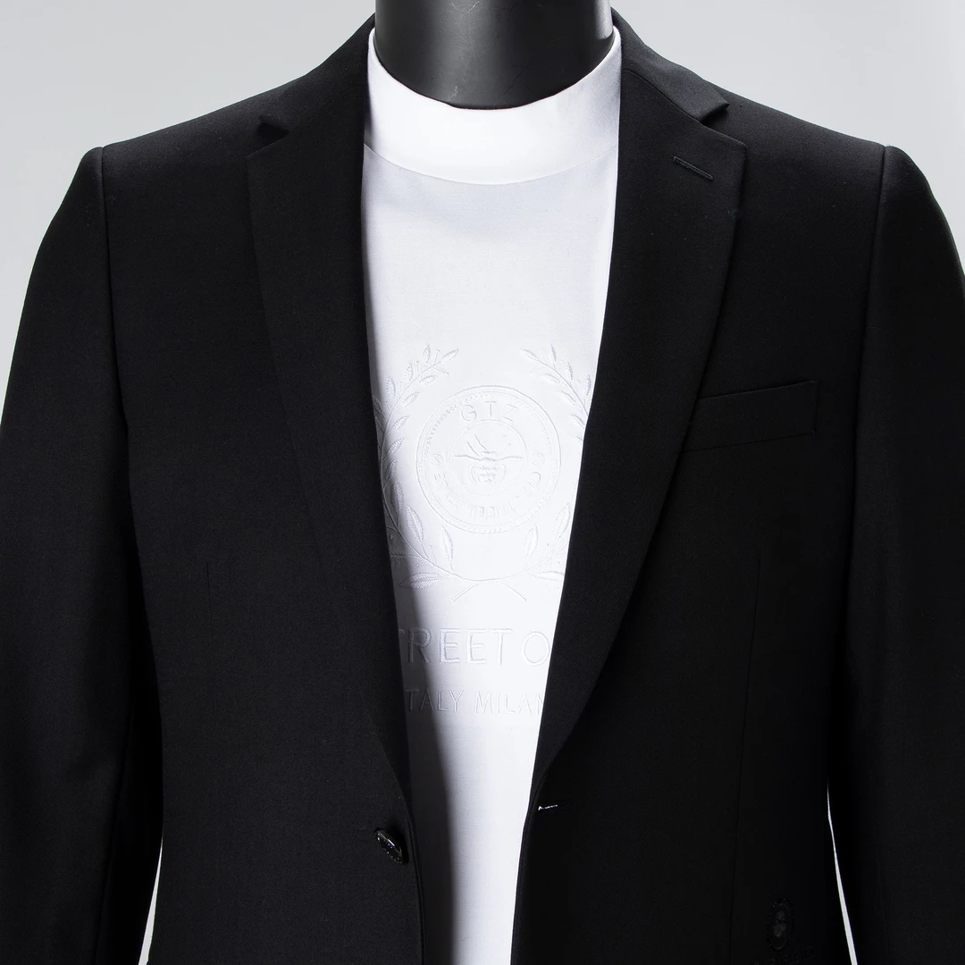 通用T恤-品牌男装夏季男士轻奢时尚潮流休闲修身时尚T999