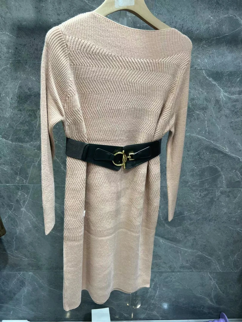 A026毛衣百搭长袖慵懒风秋冬中长款宽松舒适半高领