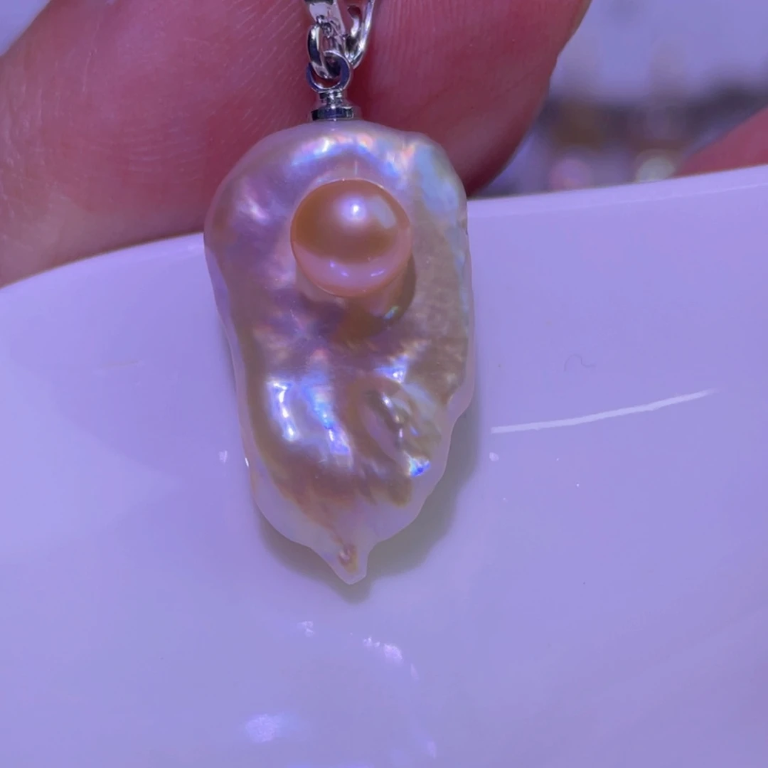 未镶嵌淡水珍珠天然淡水珍珠吊坠