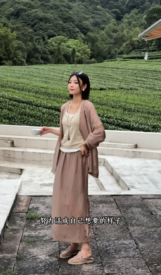 陈妍君陈妍君【夏日慵懒光泽度高级感半身裙】CYJ-JJ102-3579