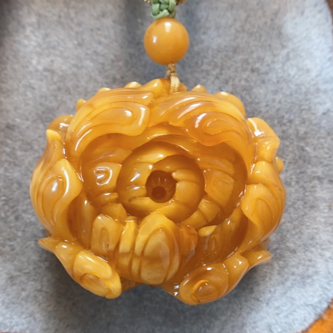 未镶嵌项链蜜蜡蜜蜡吊坠