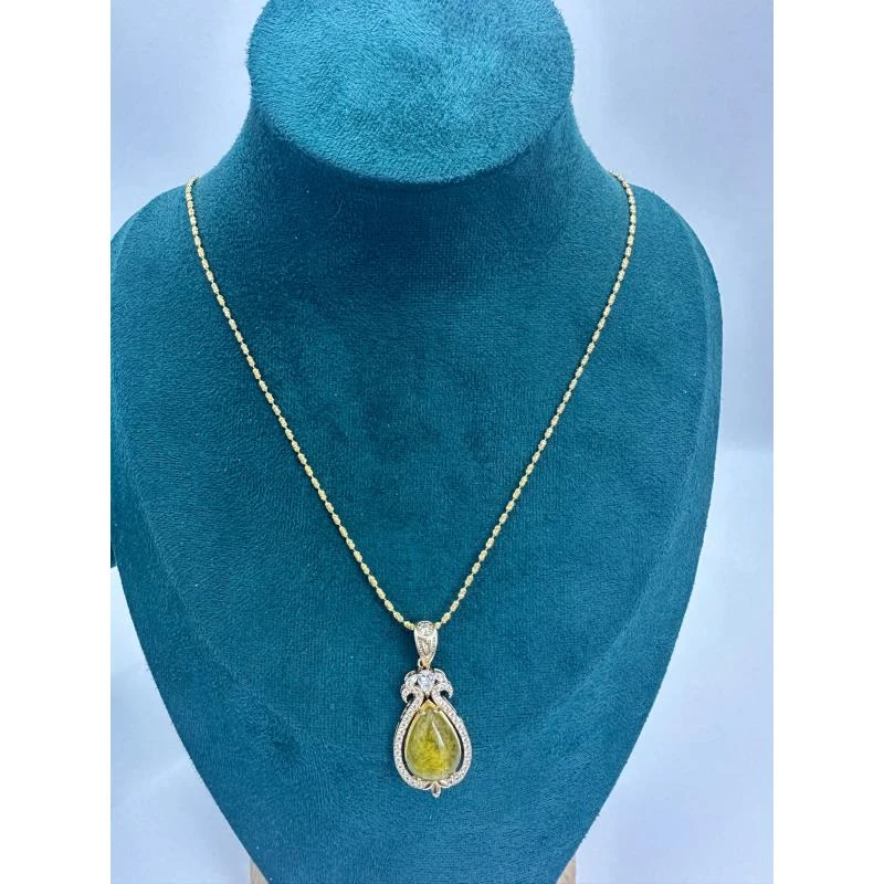 【基地先鉴后发】 48小时鉴赏期  K黄固定款筒珠链项链