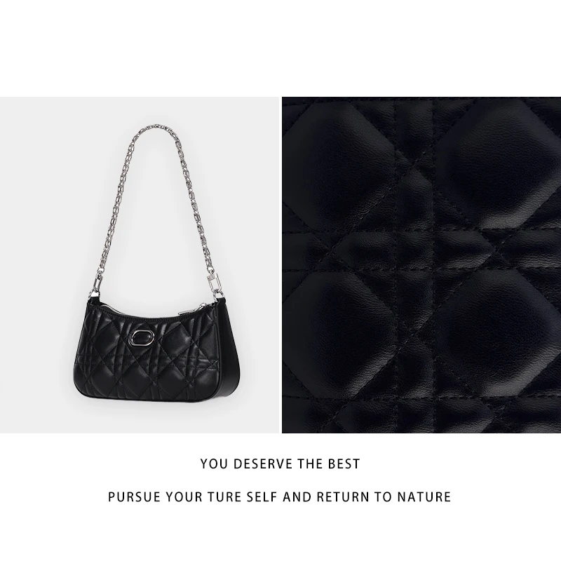 【尚恩CC】GQ-7785-黑色-轻奢时尚女士新款单肩斜挎包