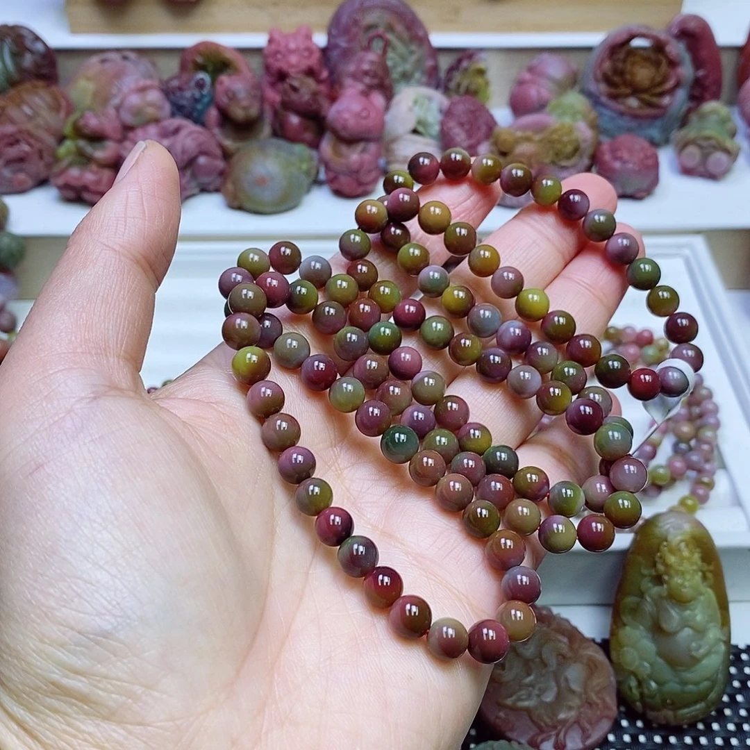 玛瑙/玉髓盐源玛瑙佛珠未镶嵌