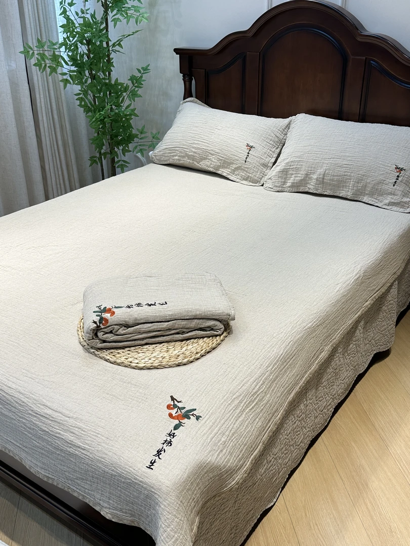 {有禾麻品} 罗布麻好柿发生盖毯床单