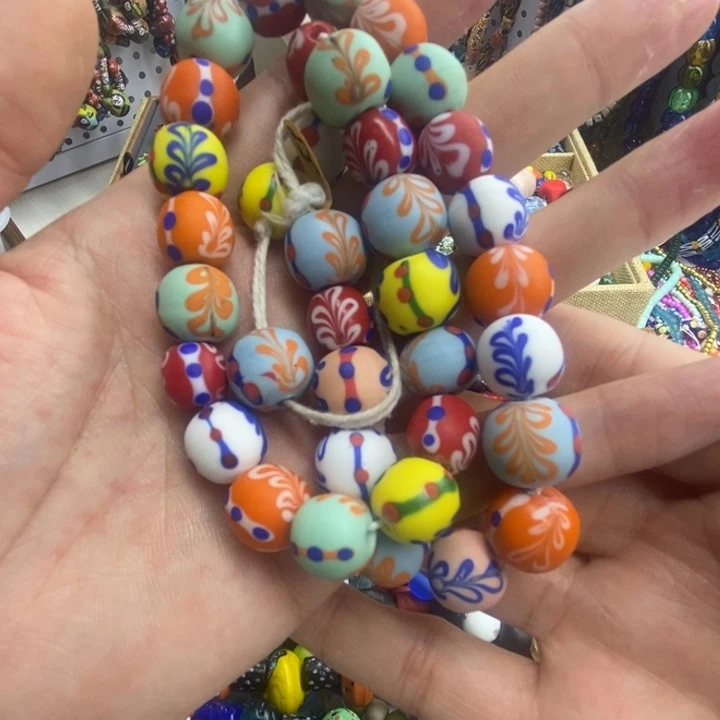 琉璃颈饰西亚凤尾