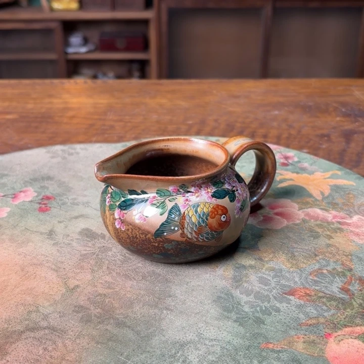 柴烧纯手工手绘陶瓷