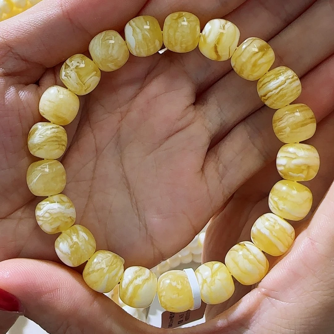 琥珀未镶嵌手链蜜蜡手串