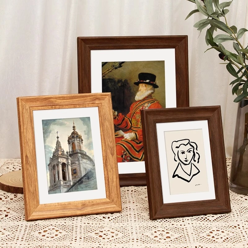 美式相框摆台6 7 8 10寸照片装裱框定制相册画框复古田园创意空框