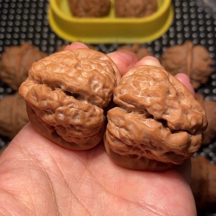 把件文玩核桃四深开背