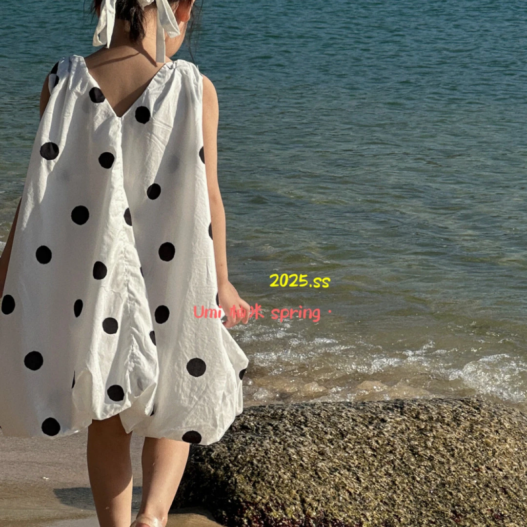 R3-6。80116 女童波点连衣裙
