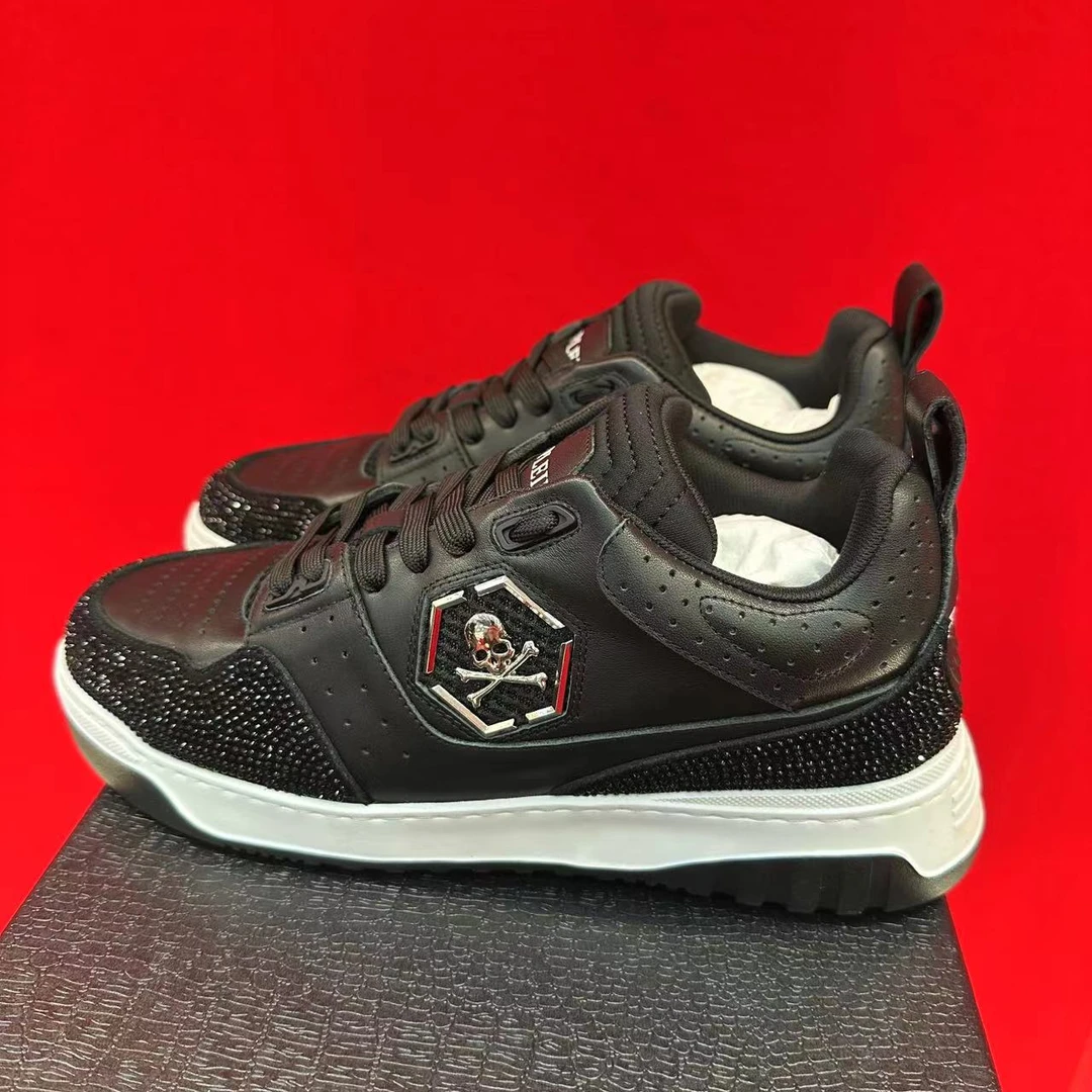 正品欧货新款潮流时尚舒适百搭情侣低帮厚底黑白休闲板鞋鞋TX-05