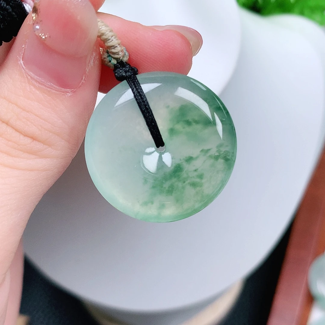 翡翠未镶嵌颈饰平安26-6