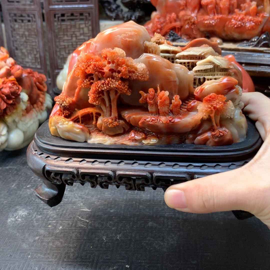 观***涛寿山石寿山石摆件