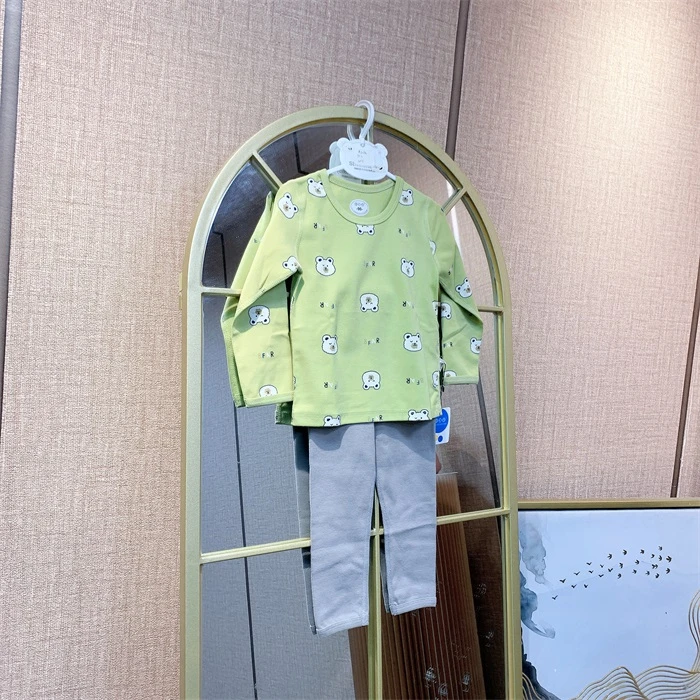 AJ074   宝宝黄色秋衣套装