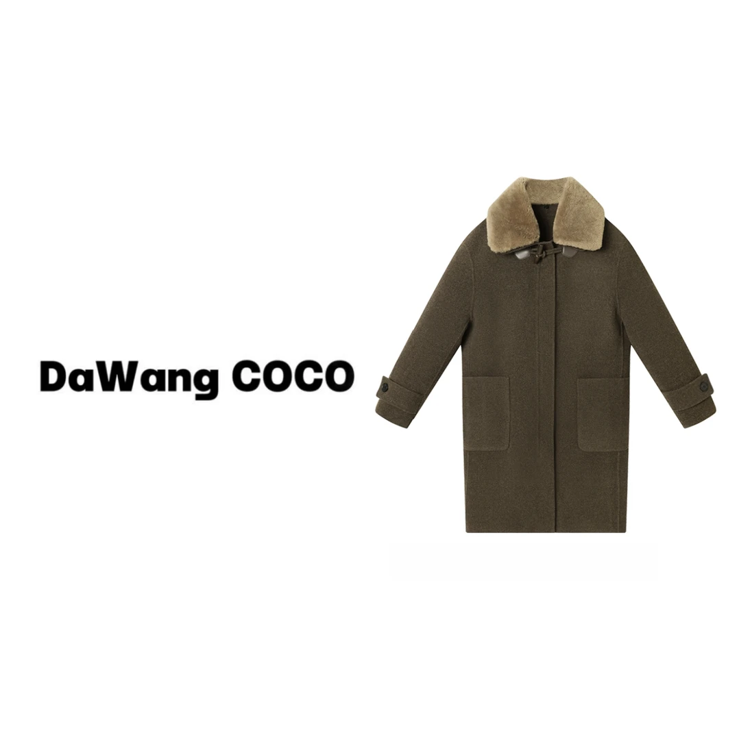 DaWangCoco 秋冬款时尚百搭休闲毛呢外套 #23C19866
