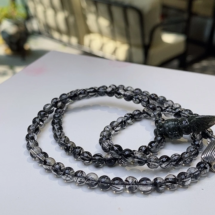 水晶手链未镶嵌黑发晶手链