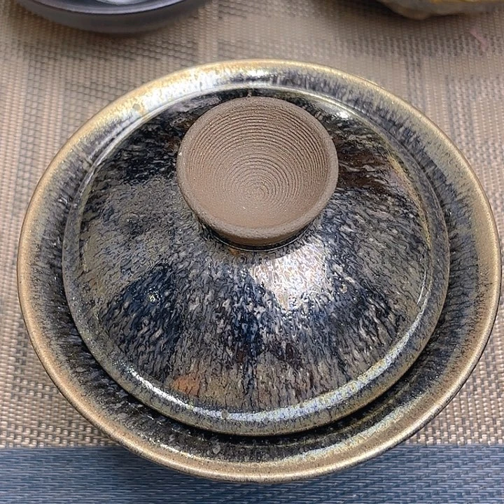 念***一茶盏沐雨茶器柴烧主人杯