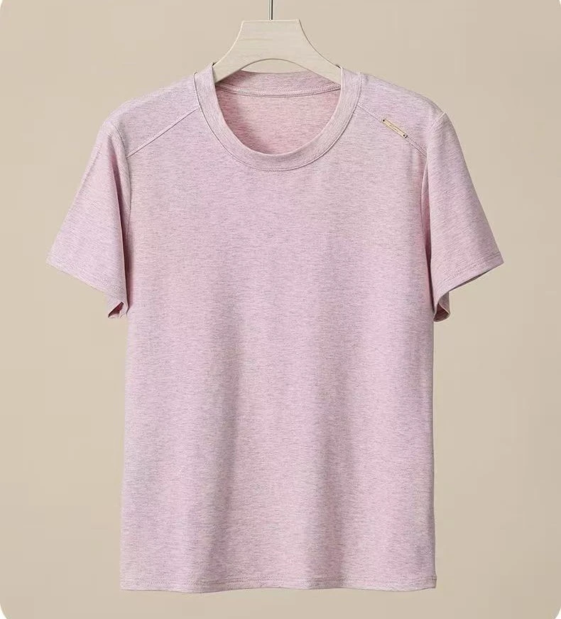 DD-夏季女士速干透气圆领短袖休闲吸汗上衣