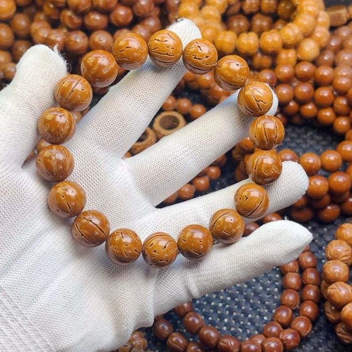 桃核手串佳****413尺桃核正圆