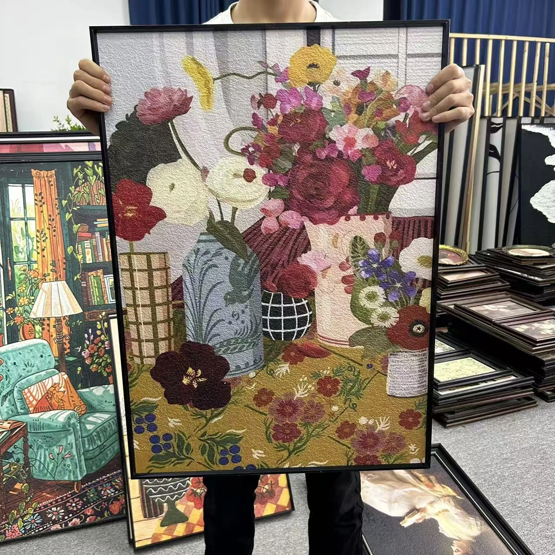 植物花卉美拉德风格壁画玄关客厅餐厅沙发背景墙装饰5070
