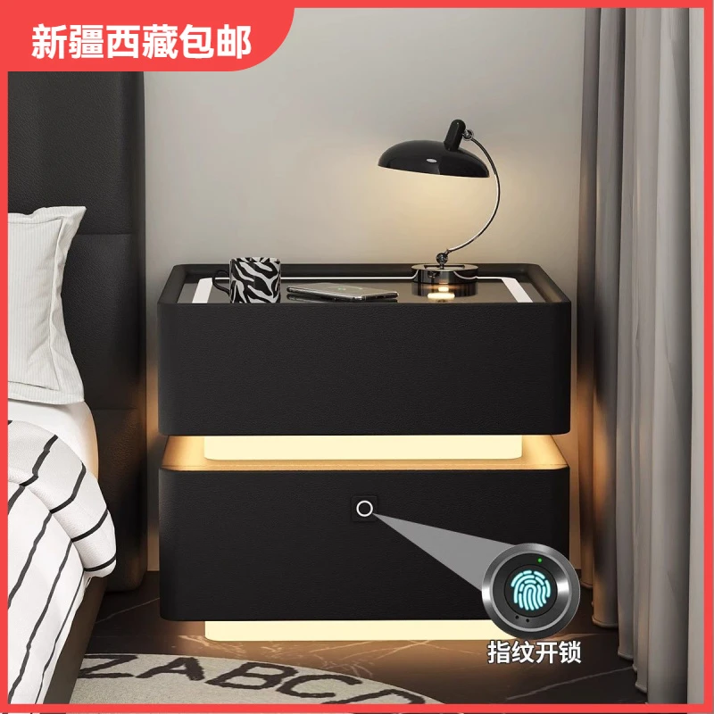 新疆包邮智能悬浮床头柜带灯蓝牙卧室无线简约现代轻奢家用充电新