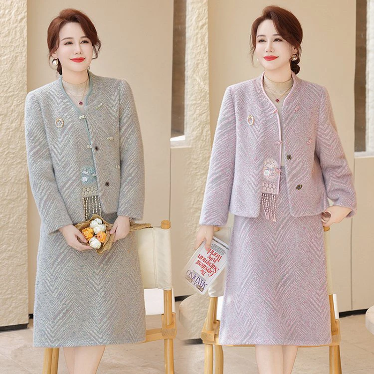 高级高端档次时尚优雅裙套装女2025春季新款上衣裙子修身两件套女