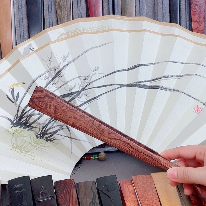 扇子新*一物一拍 兰花