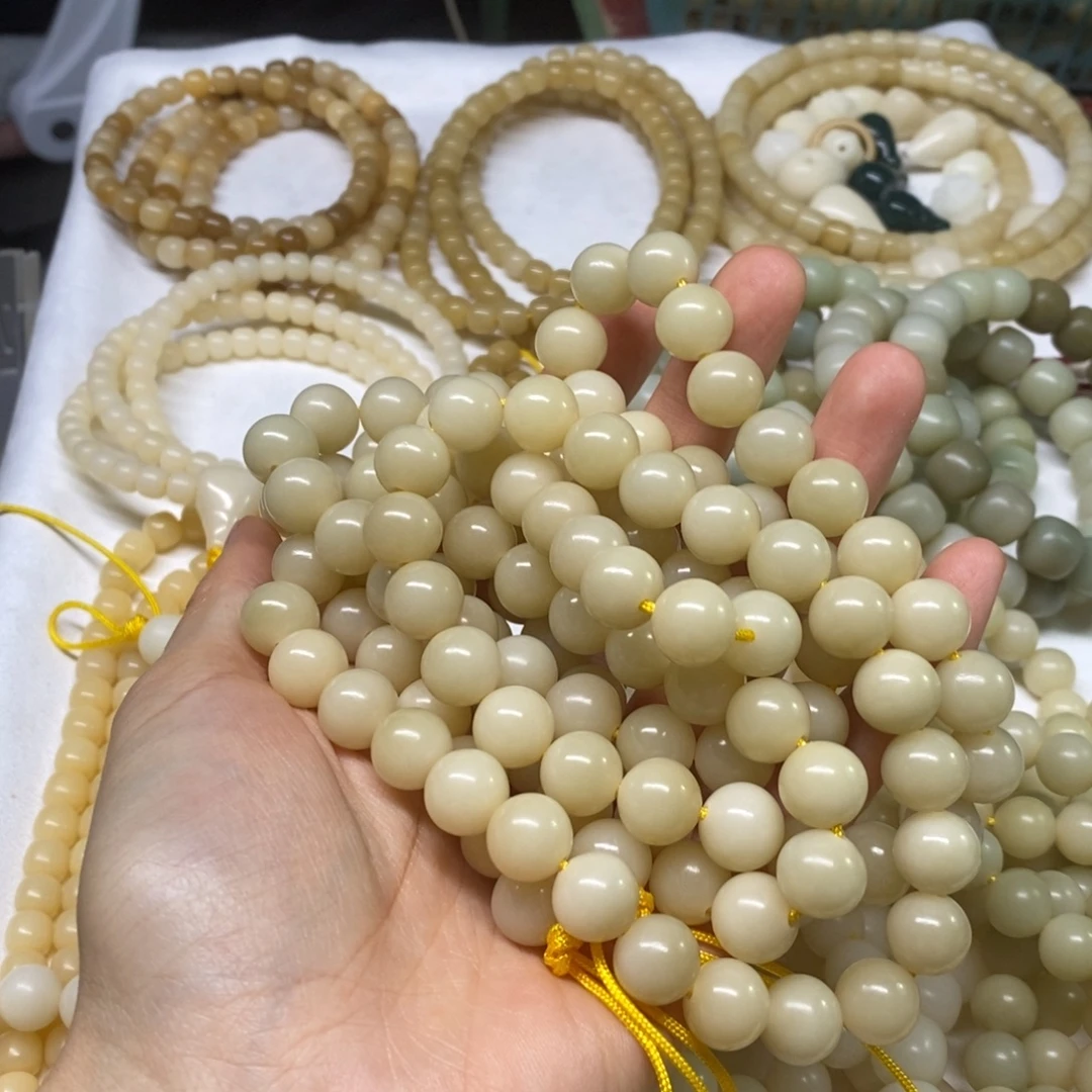 ঞ***耳吊坠菩提根/象牙果左耳
