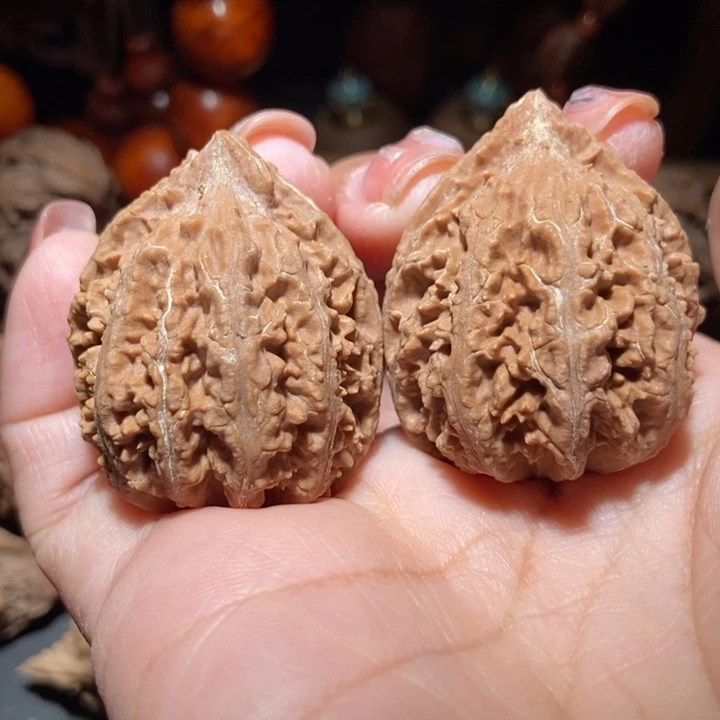 把件文玩核桃东北楸子小雪91